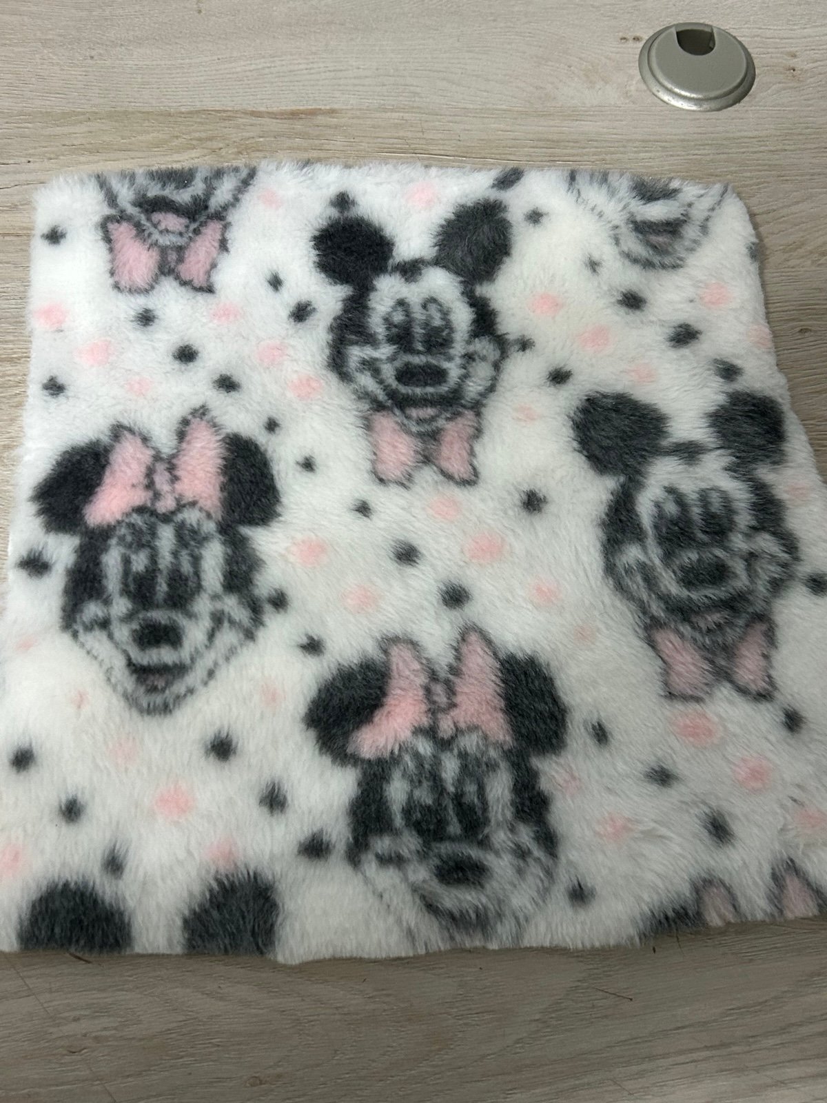 Vintage Mickey/Minnie mouse faux fur fabric