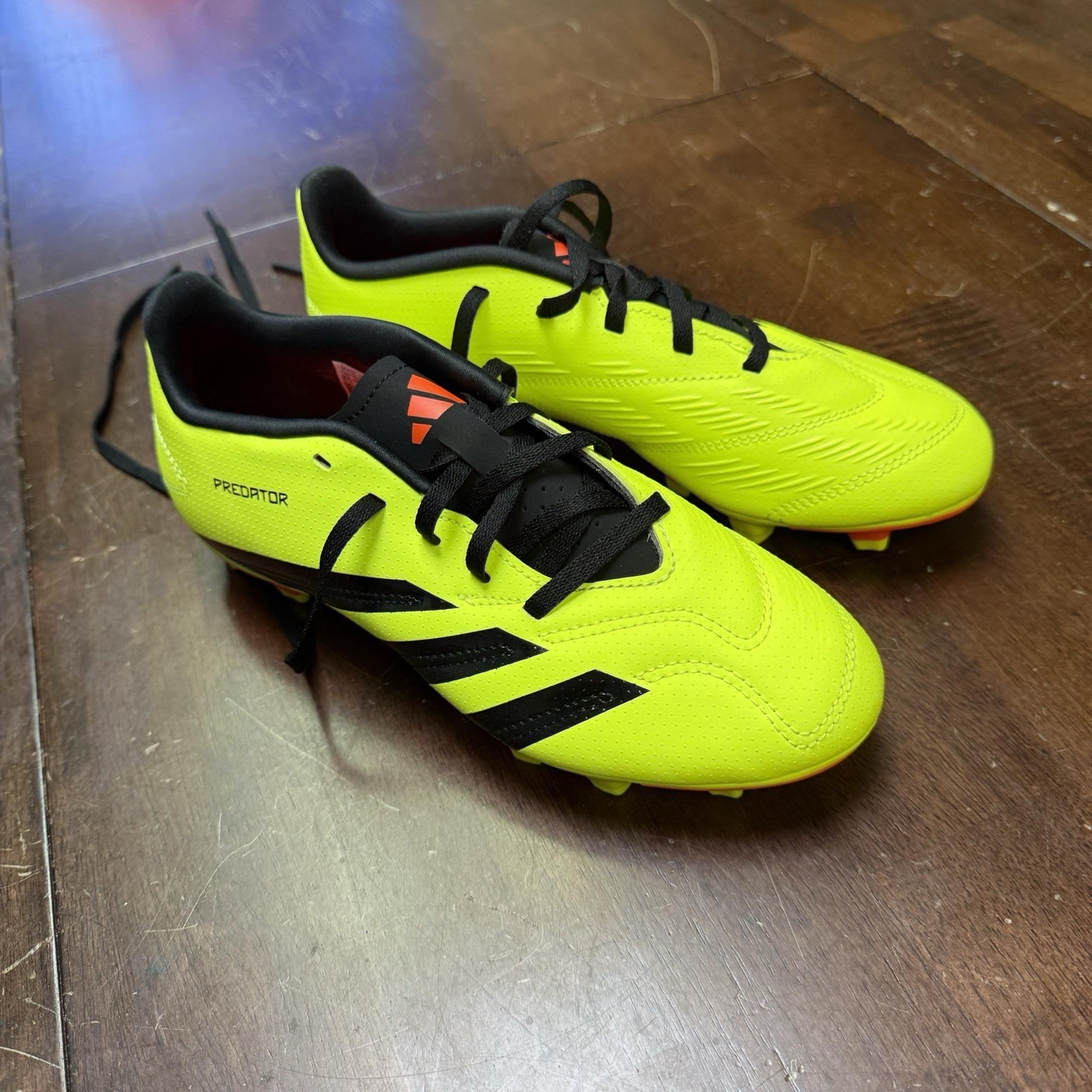 Adidas Predator League FG Soccer Cleats Shoes Yellow IG7747 Youth Size 5.5