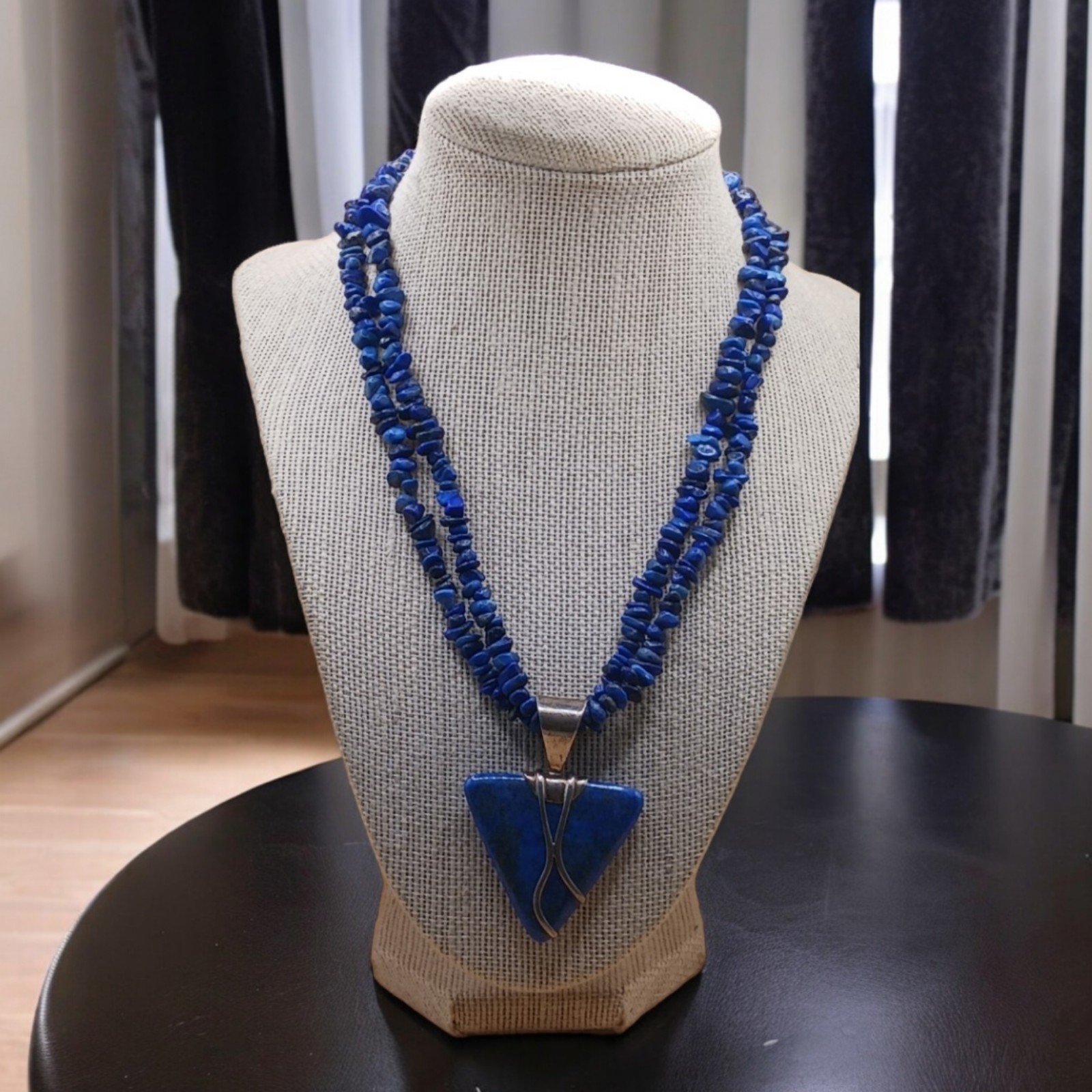Jay King Lapis Lazuli Sterling Arrow Pendant and necklace. Exquisite, VINTAGE