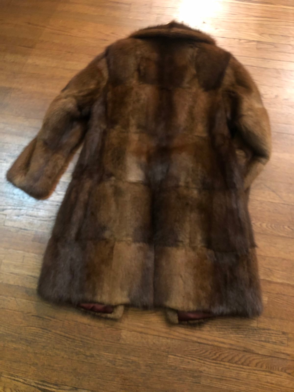 Real fur coat