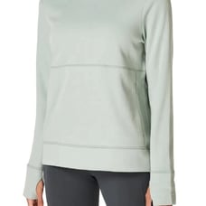 SWEATY BETTY Galvanise Running Hoodie Sweatshirt Mirage Green Size Large