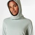 SWEATY BETTY Galvanise Running Hoodie Sweatshirt Mirage Green Size Large