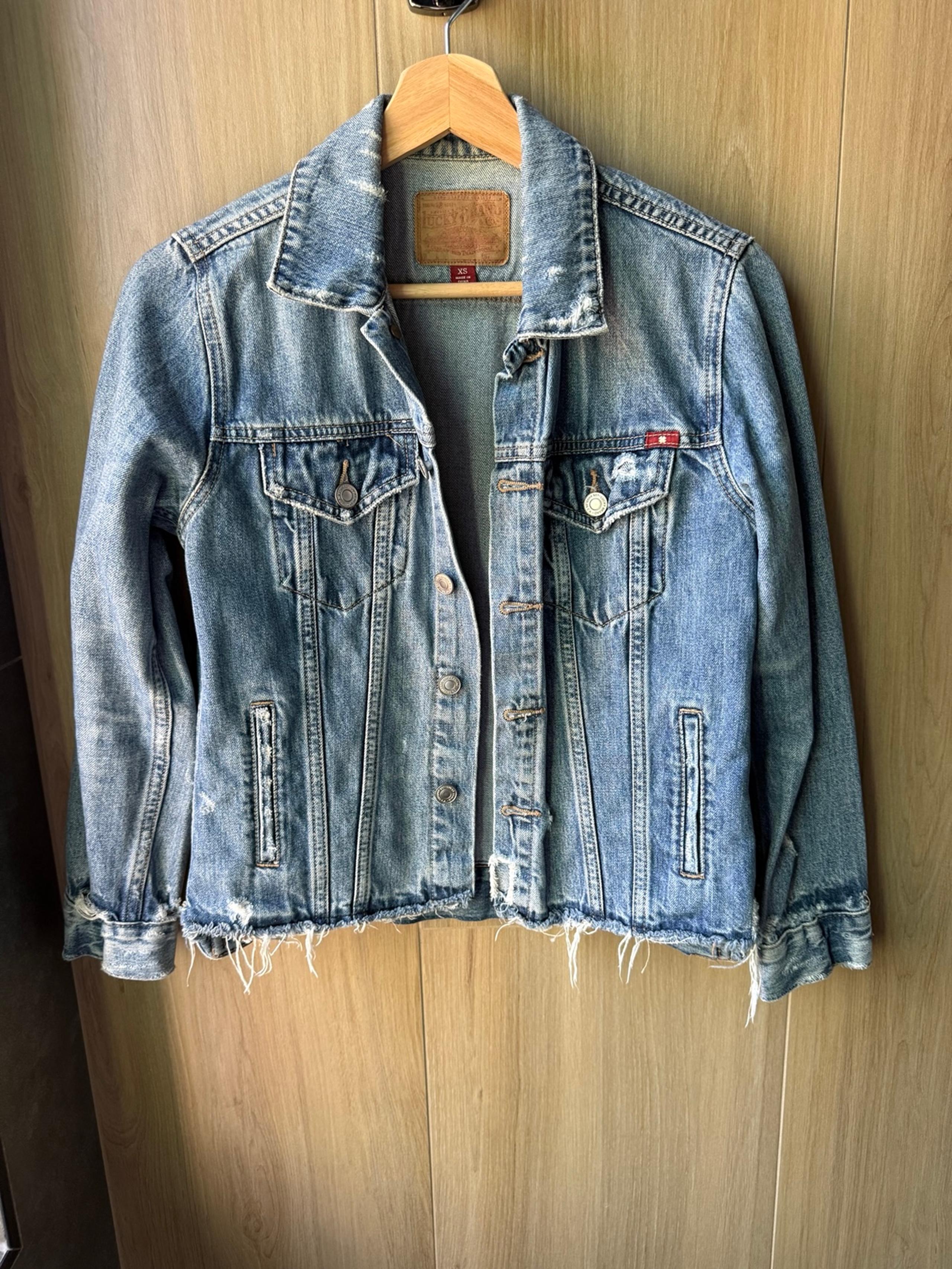 Lucky Brand Distressed Jean Jacket