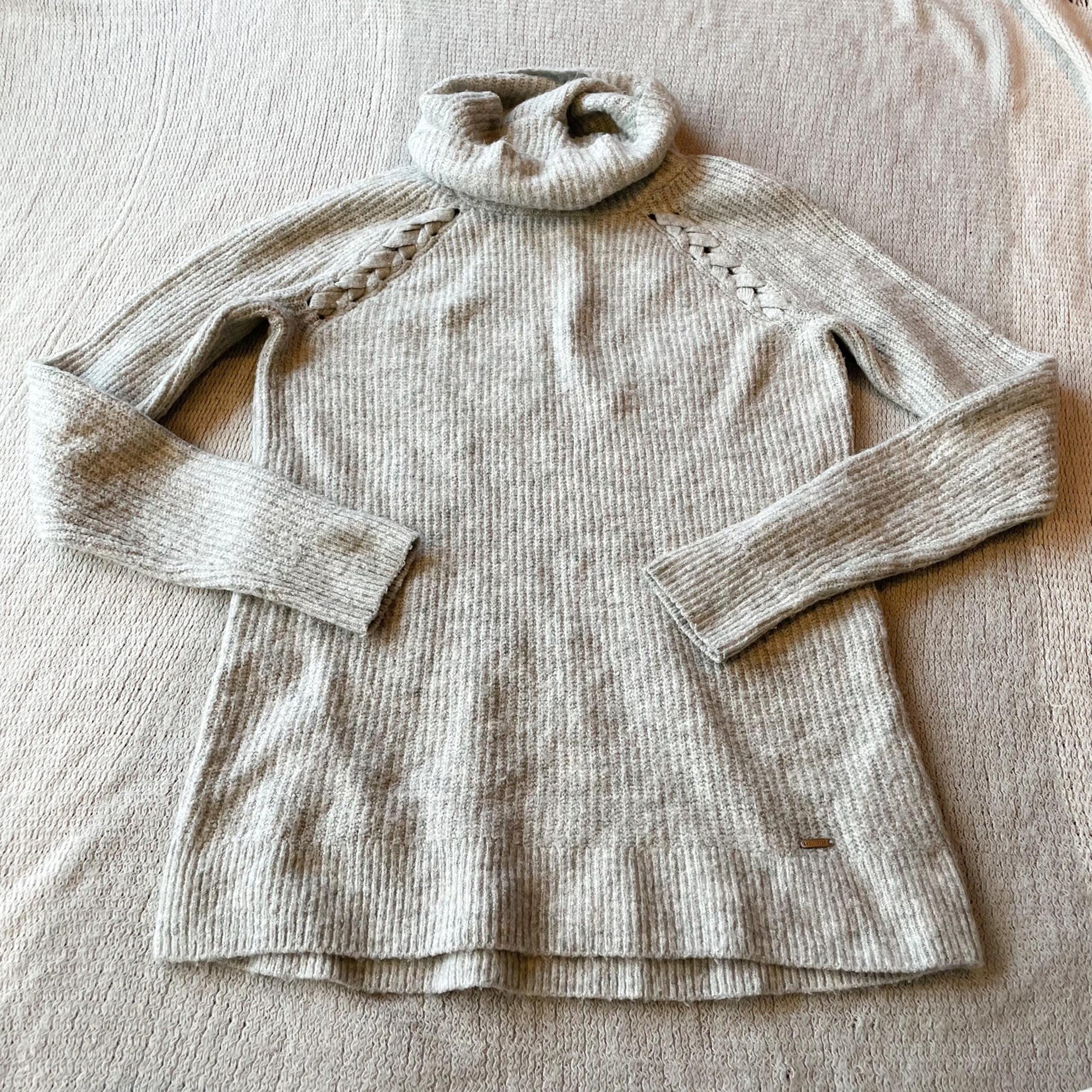 Hollister Light Grey Cowl Neck Sweater - Small