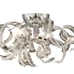 Quoizel Ribbons Crystal Chrome 18.5-Inch Four-Light Flush Mount