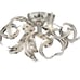 Quoizel Ribbons Crystal Chrome 18.5-Inch Four-Light Flush Mount