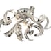 Quoizel Ribbons Crystal Chrome 18.5-Inch Four-Light Flush Mount