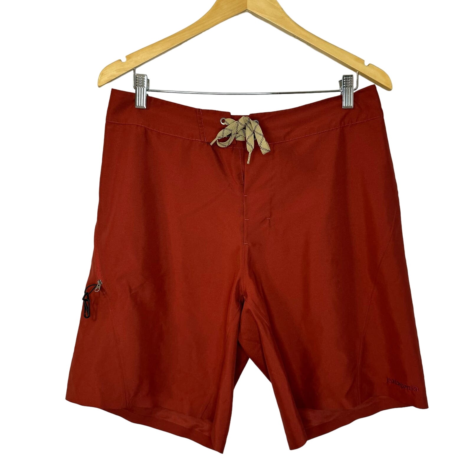 Patagonia Board Shorts Swim Trunks Waterproof Unlined Red Mens 32