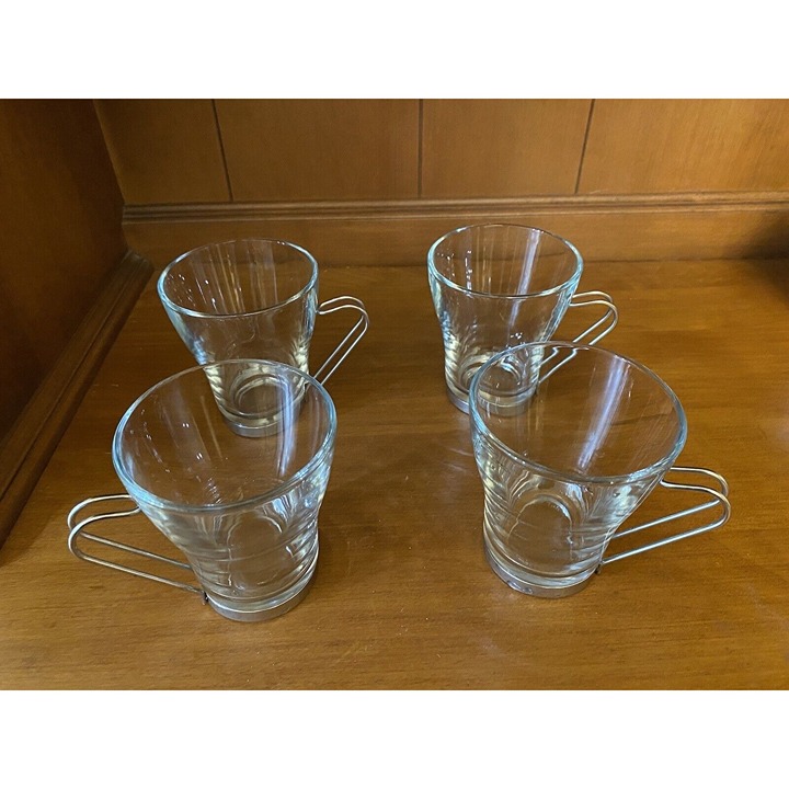 Fidenza Oslo Espresso Glass Cups Set of 4 In Original Box