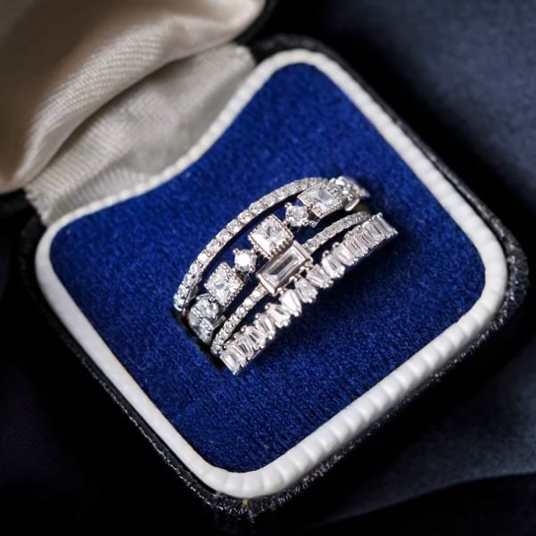 Set of 4 Ring | CZ & 925S | NEW