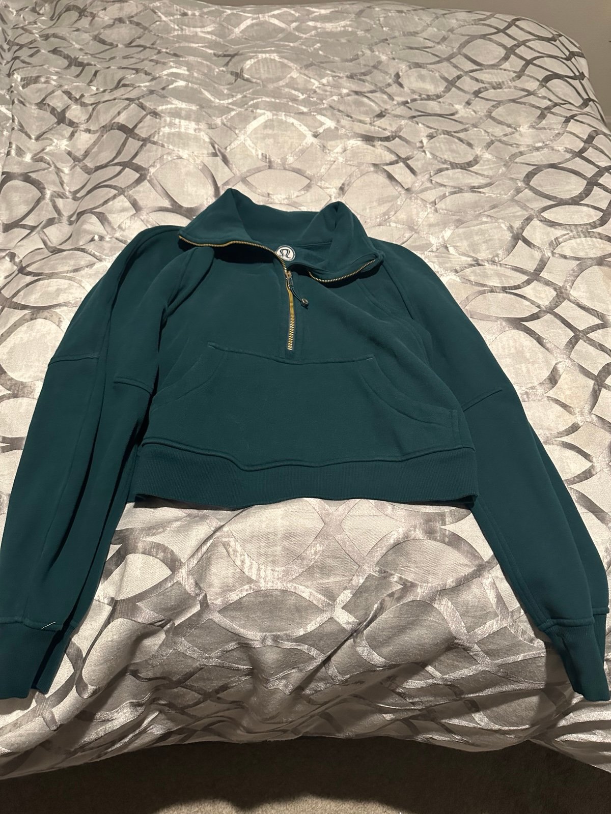 Oversized scuba in half zip with no hoodie, Lululemon