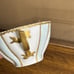H & C Limoge France Teacup Tea Cup Floral w/ Gold Accents 8oz