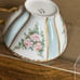 H & C Limoge France Teacup Tea Cup Floral w/ Gold Accents 8oz