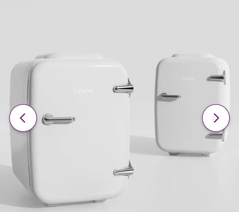 Skincare mini fridge