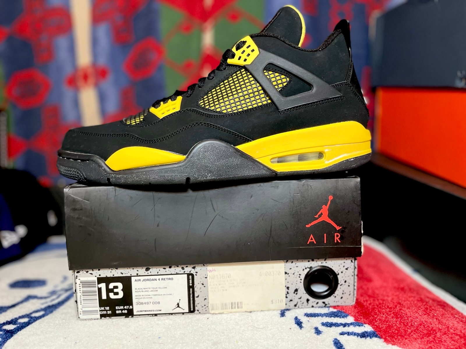 Size 13 - Jordan 4 Retro Low Thunder Nike Air Jordan IV
