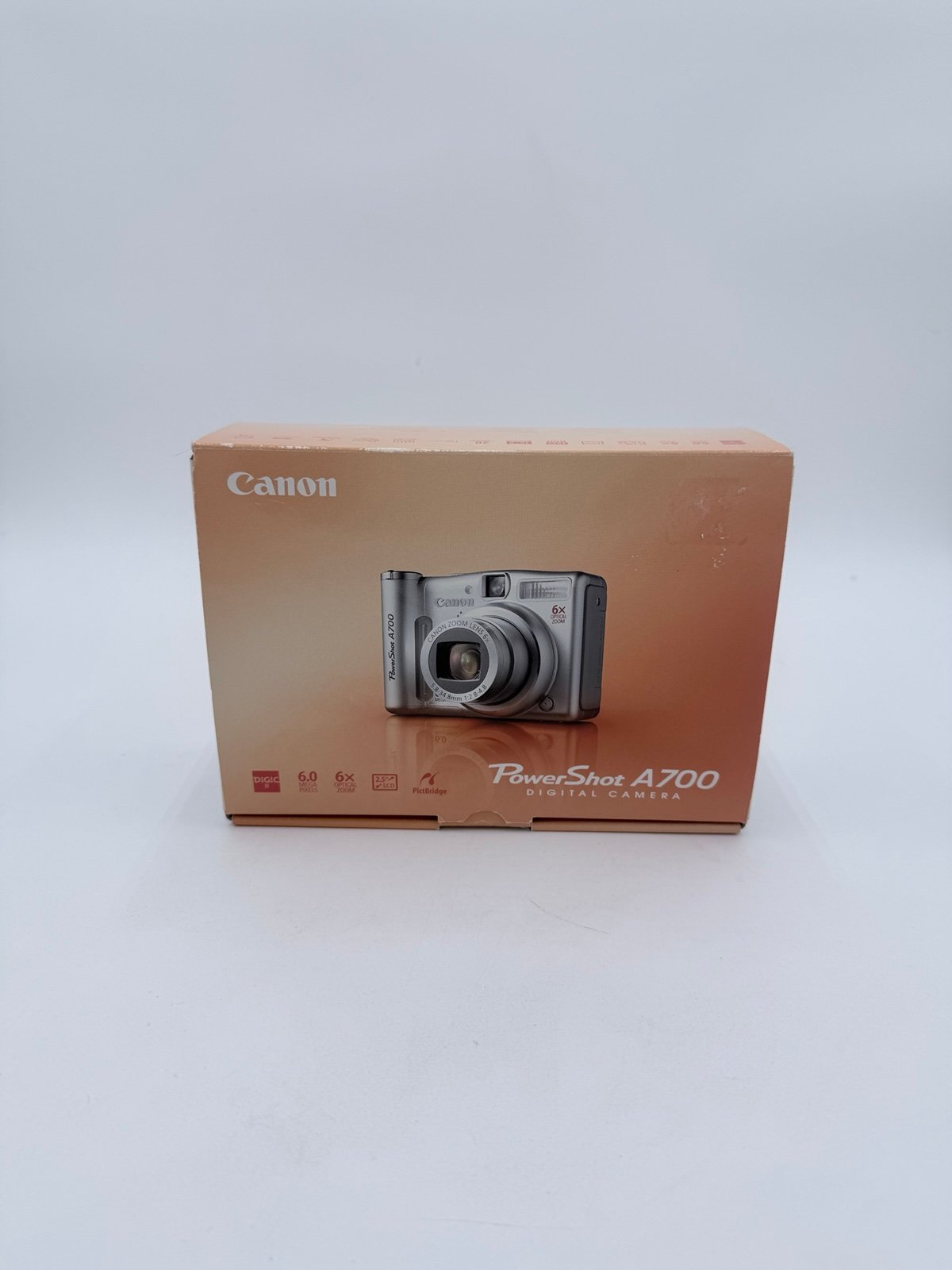Canon PowerShot A700 6MP Digital Camera Silver with SD Card