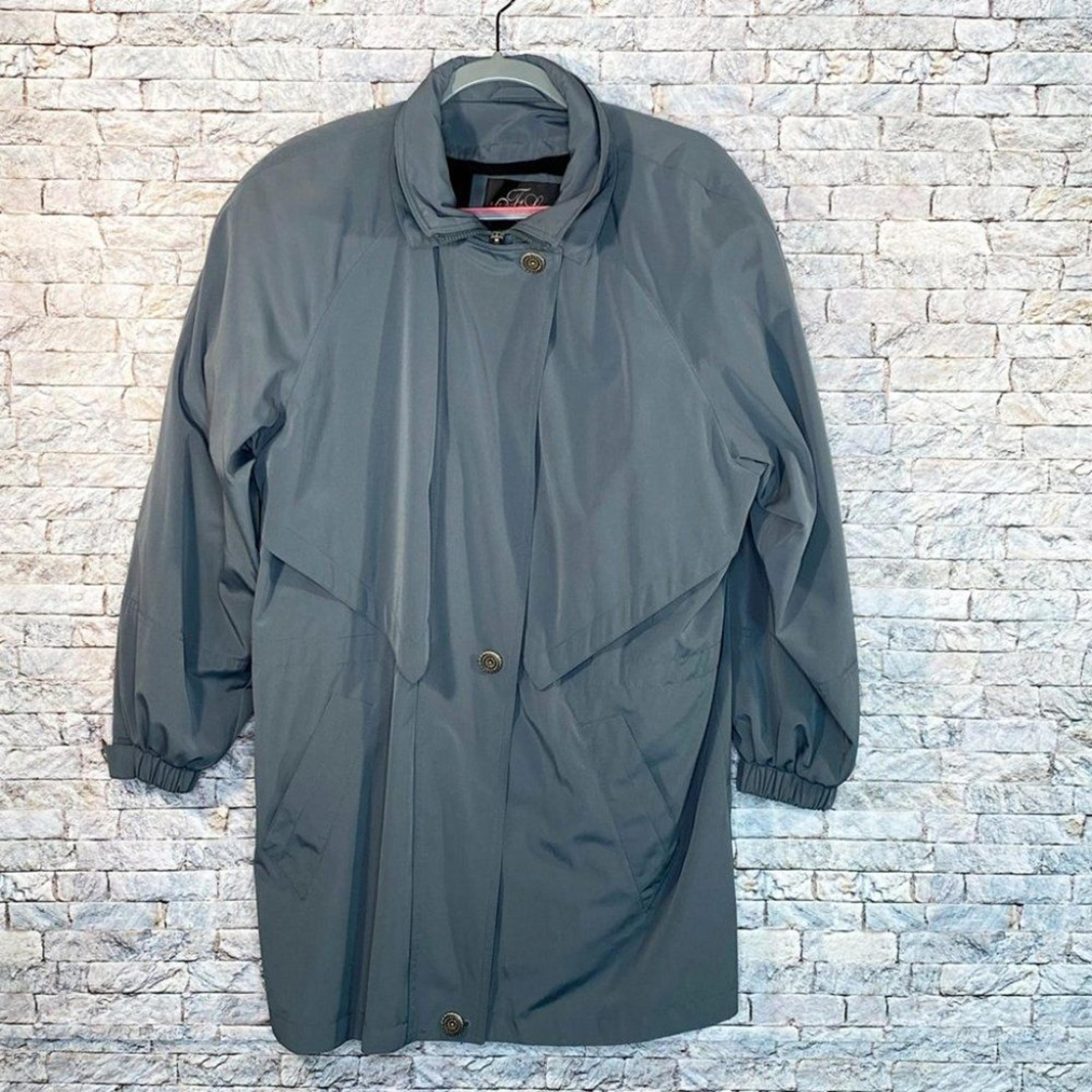 Fleet Street Women's Rain Jacket Parka Size Large All Weather Jacket Midi
