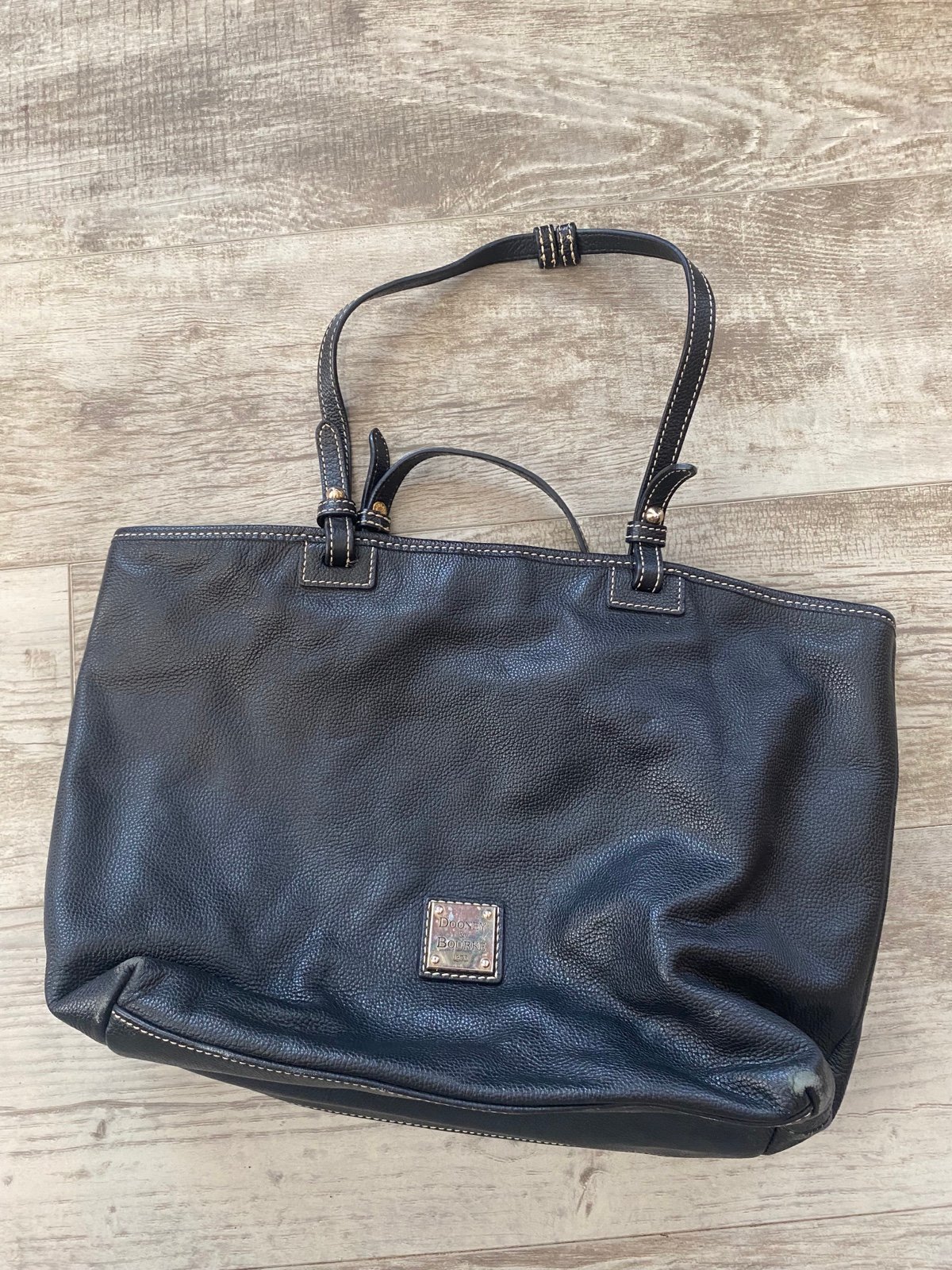 Dooney and Bourke Black and Brown Leather Bag NEW QVC Return
