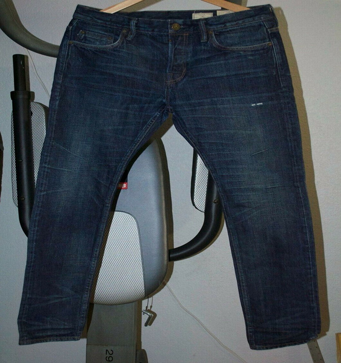 Mens All Saints Shanta Cigarette Skinny Fit jean 32W Japanese Fabric