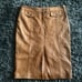Michael Kors leather camel skirt