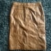 Michael Kors leather camel skirt