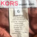 Michael Kors leather camel skirt
