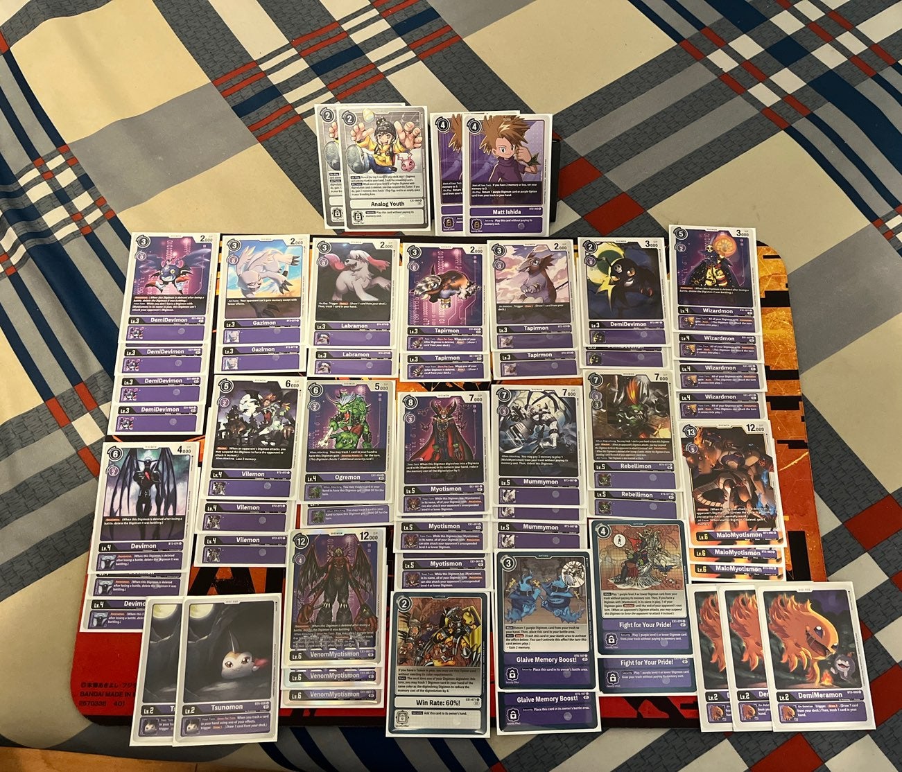 Digimon Purple malomyotismon deck MINT!