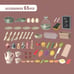 Kids Play Kitchen Set with Lights & Sounds, 65pcs, Cooking Stove, Sink, Steam, P
