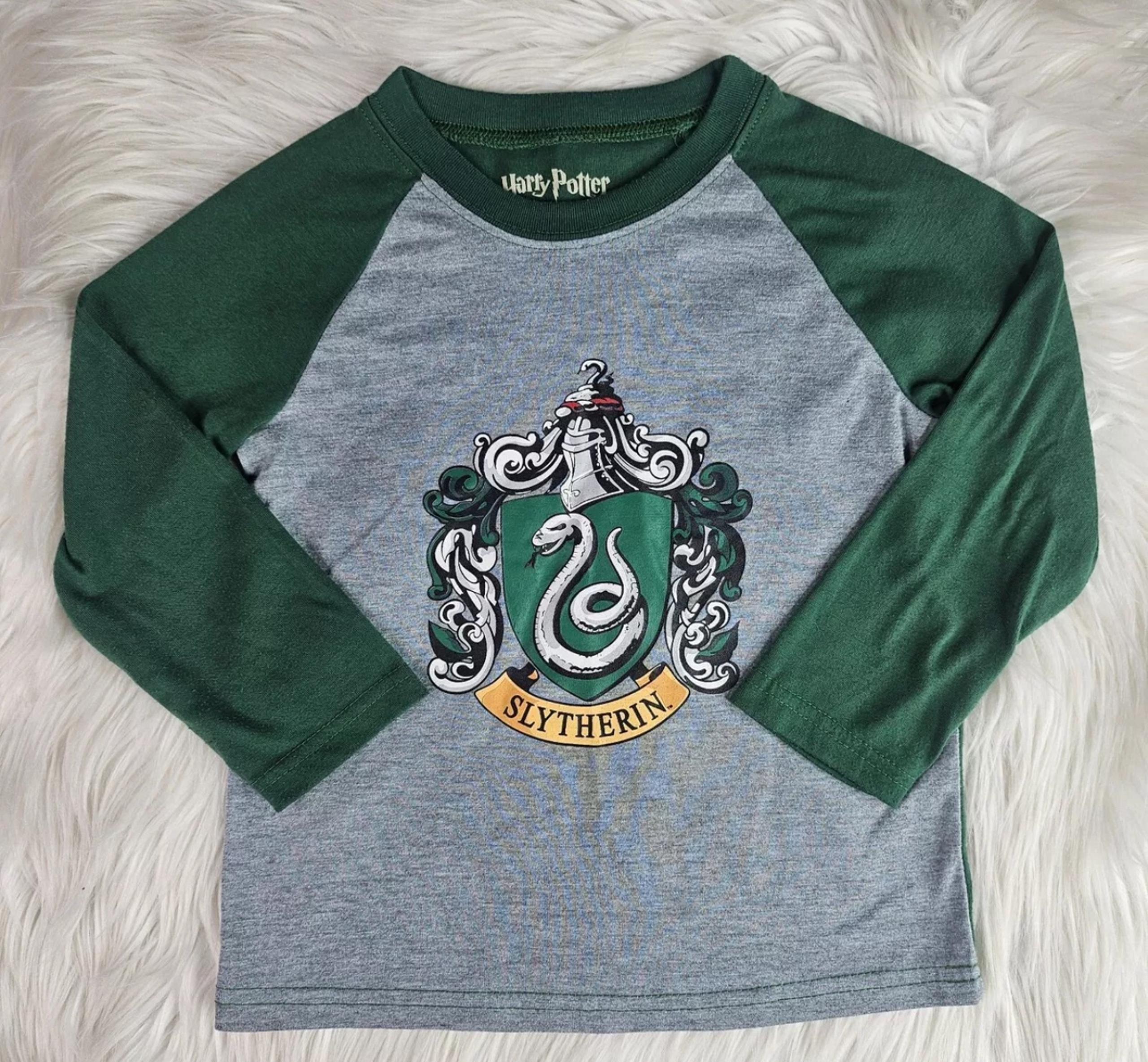 Youth Harry Potter Slytherin Green/Grey T-Shirt