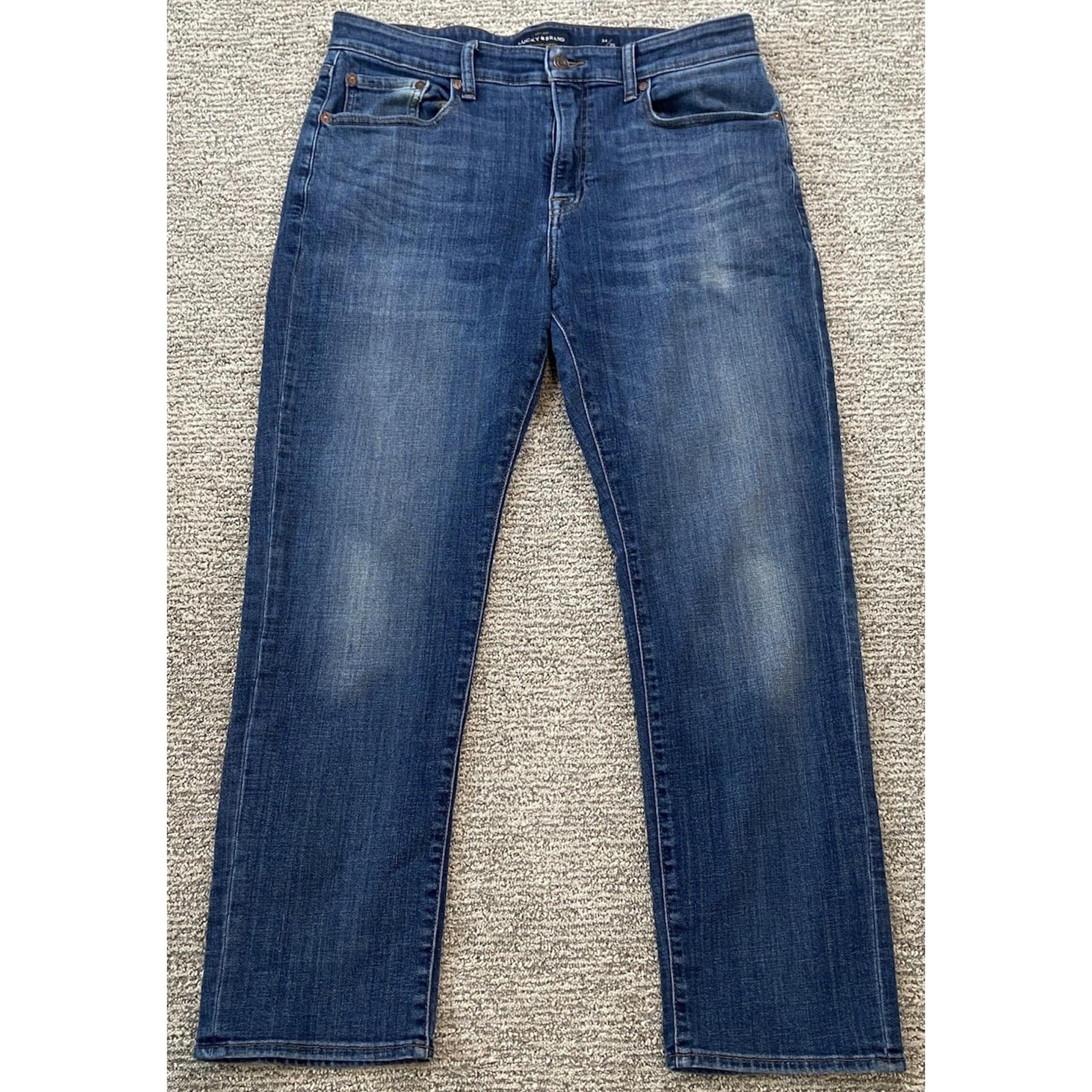 Lucky Brand 410 Athletic Slim Jeans 34 x 30 Men's Medium Wash Denim