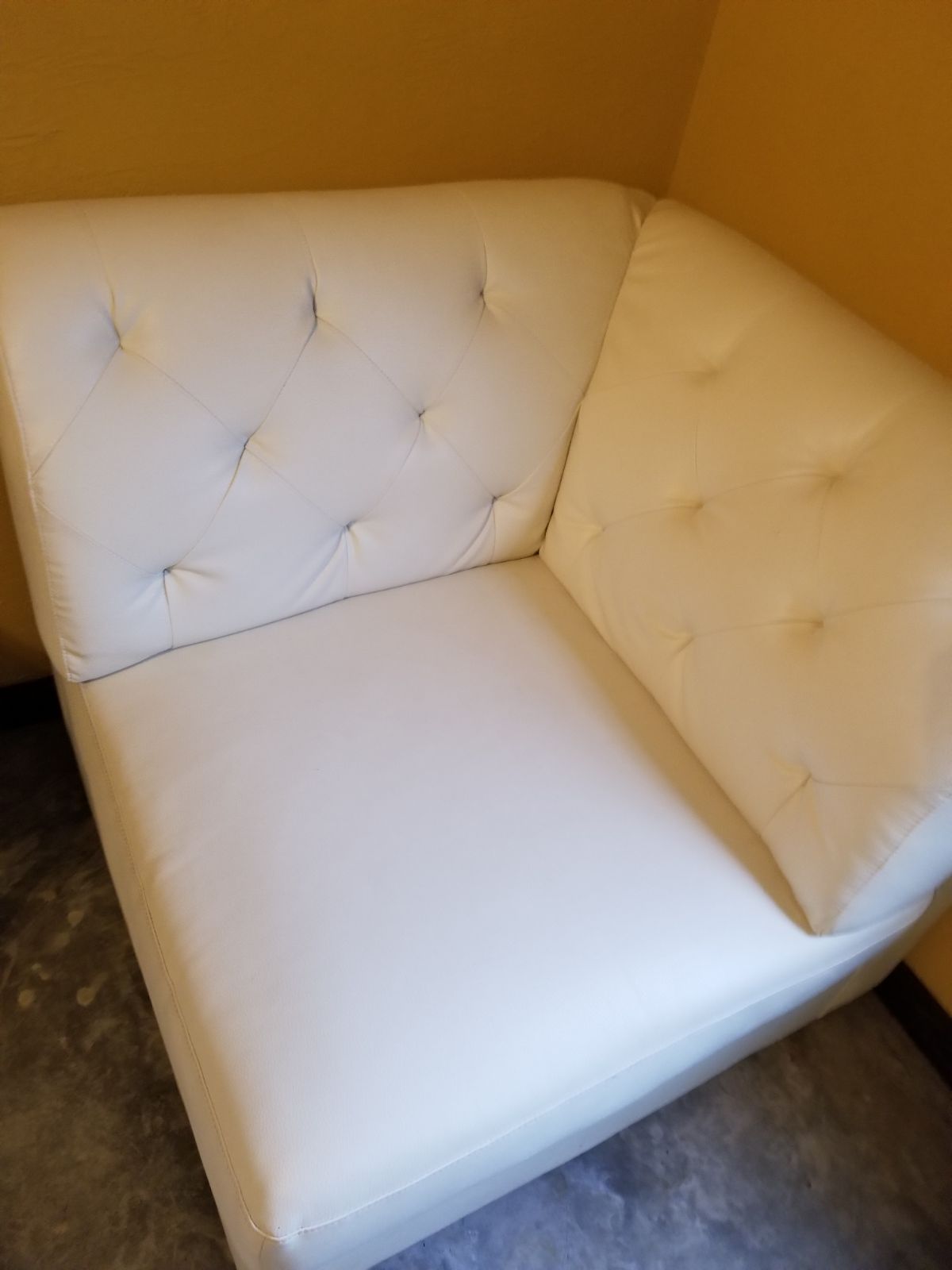 White corner chair Retro look