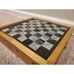 Vintage Chess/Checkers Board Black/White Artistic Wooden Foldable