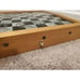 Vintage Chess/Checkers Board Black/White Artistic Wooden Foldable