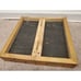 Vintage Chess/Checkers Board Black/White Artistic Wooden Foldable
