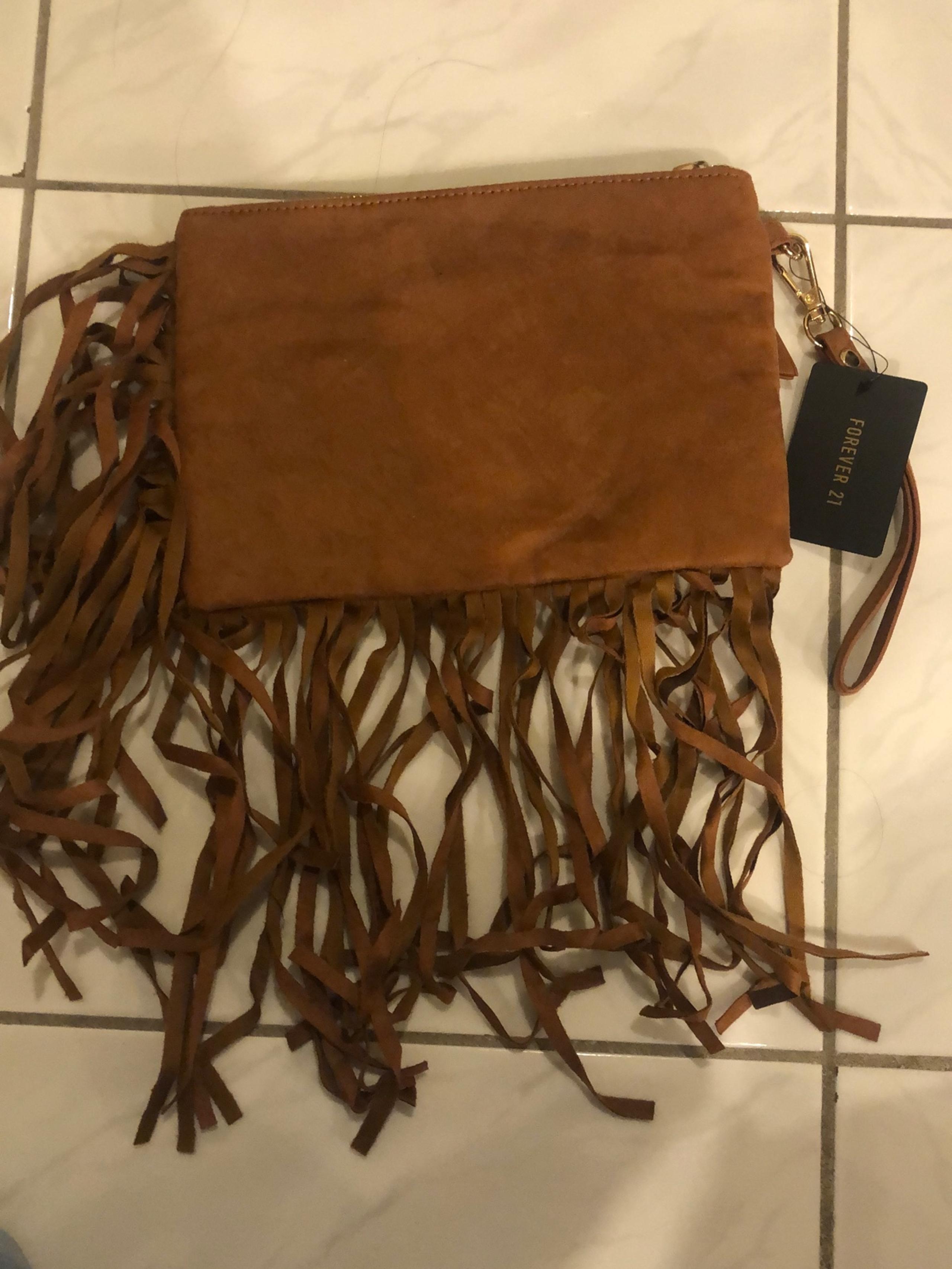 Forever 21 clutch brown purse