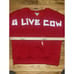 WRANGLER WOMEN'S LONG LIVE COWBOYS CREW SWEATSHIRT RED (11235206) Size Large