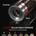 Electric Salt and Pepper Grinder Set Rechargeable with 6 Adjustable Coarseness,