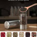 Electric Salt and Pepper Grinder Set Rechargeable with 6 Adjustable Coarseness,
