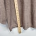 Made With Love Womens XL Snap Front Cardigan Sweater Taupe Round Neck Soft Boxy
