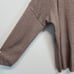 Made With Love Womens XL Snap Front Cardigan Sweater Taupe Round Neck Soft Boxy