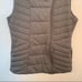 CALIA Asymmetric High Collar Quilted Vest Gray