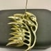 Vintage Gold Tone Leaf Brooch with Rhinestones and Intricate Branch Detailing