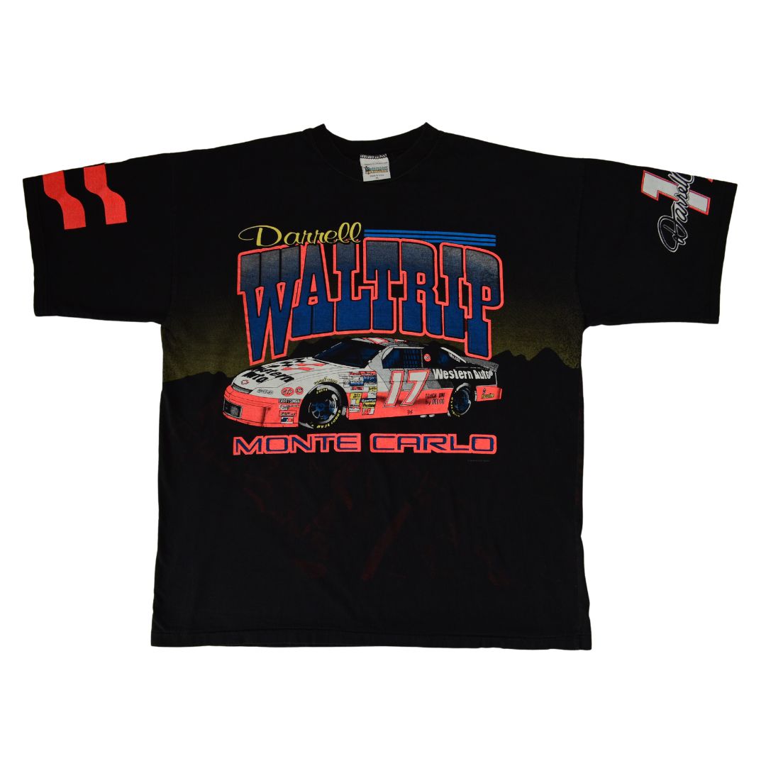 Vintage NASCAR All Over Print AOP T-Shirt [XL] Darrell Waltrip #17 'Untouchable'