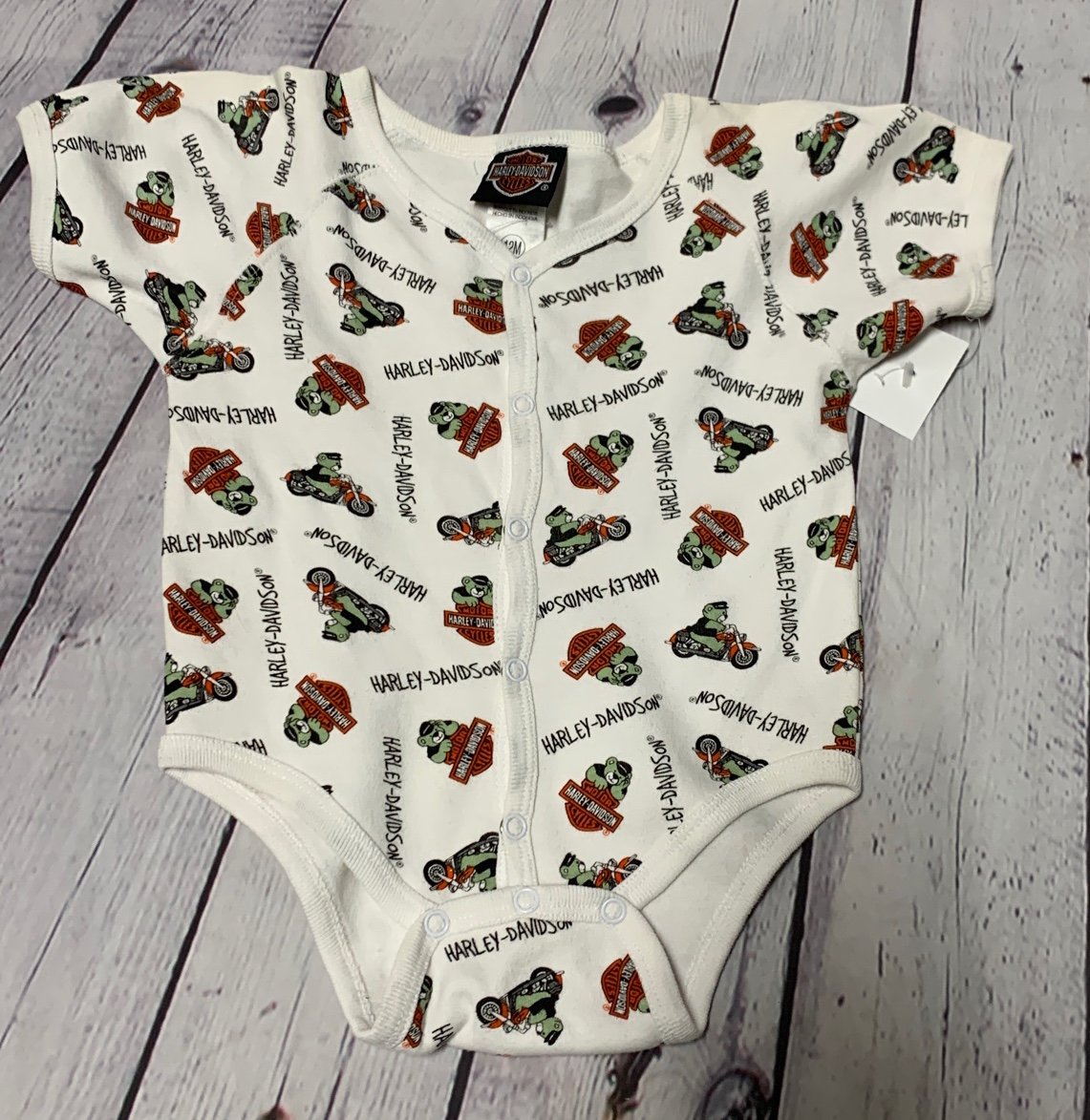 Harley Davidson Creeper Onesie