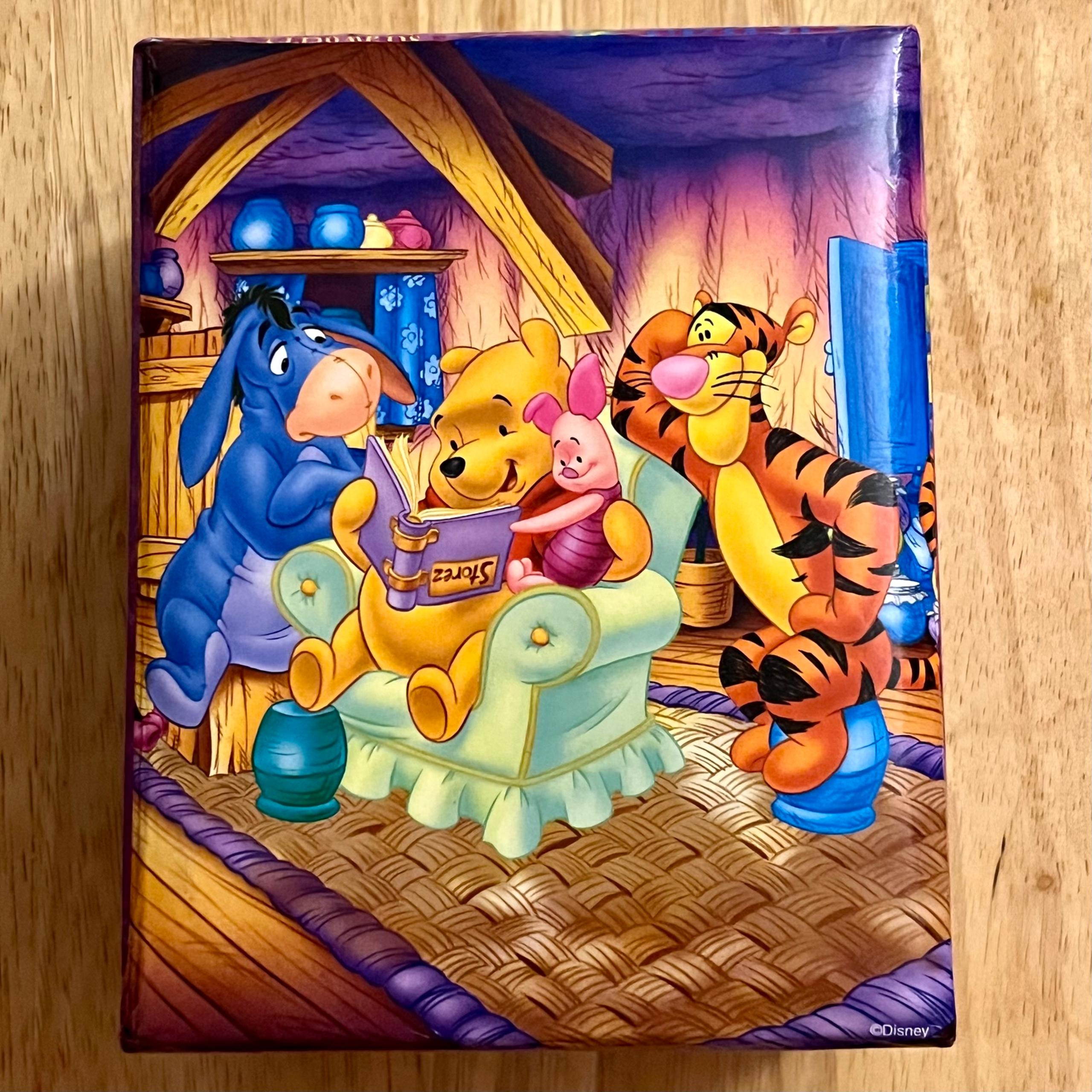 Purple Winnie The Pooh & Friends Square  Storage Jewelry Gift Box