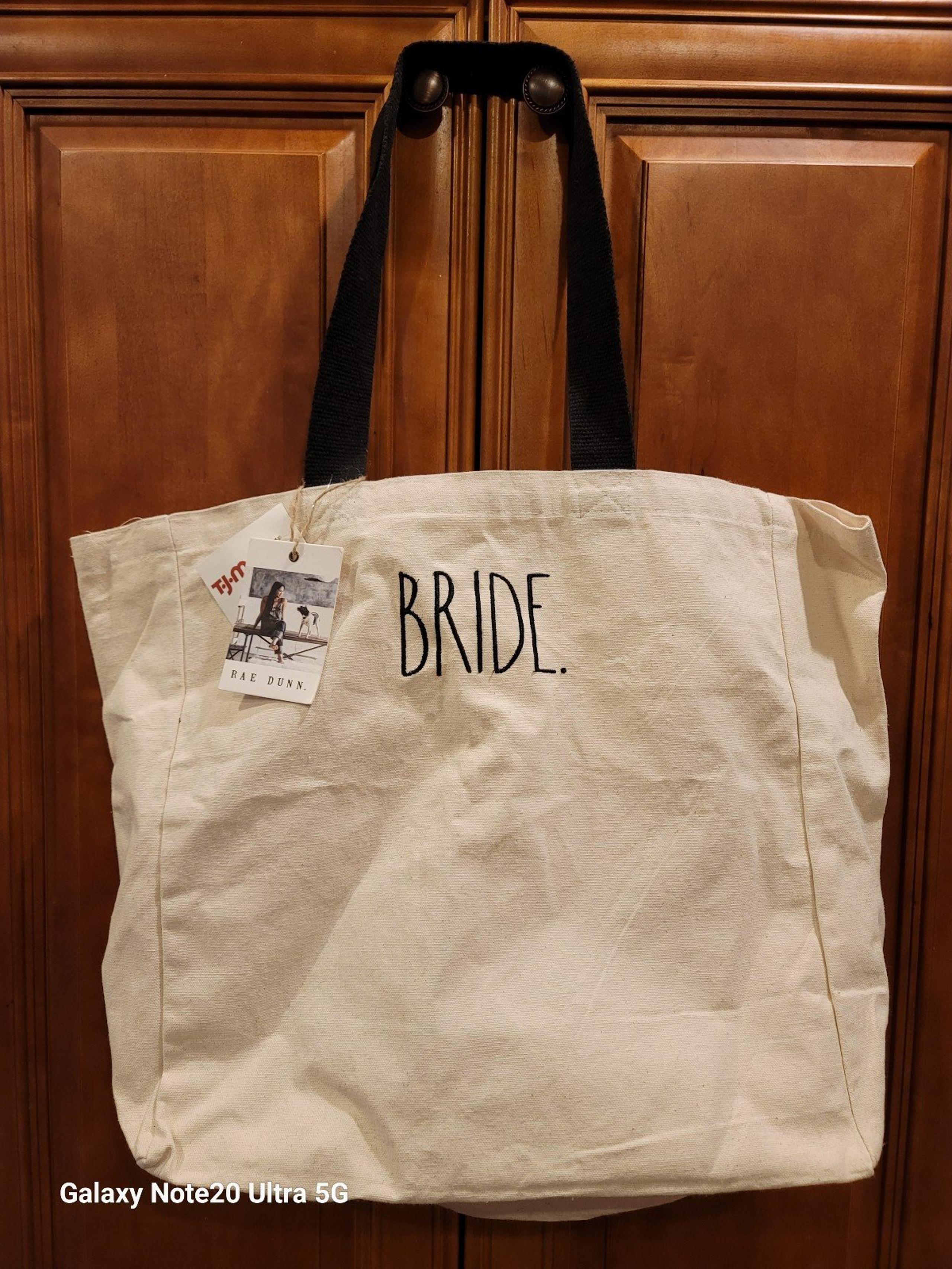 Rae Dunn NWT Bride Canvas Tote Bag