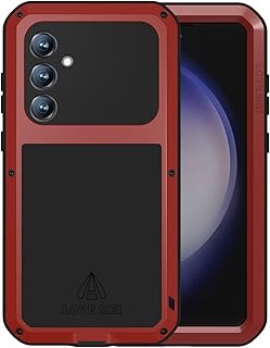 LOVE MEI Military Rugged Case for Samsung Galaxy S23FE, with Tem