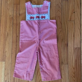 Little English Smocked Longall - Fire truck