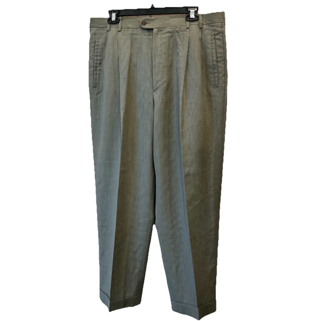 Wilkes Bashford Brown Wool Pants Made In Italy Size 36 395