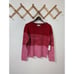 NWT Cupcakes & Cashmere Red and Pink Colorblock Crewneck Sweater - Size M